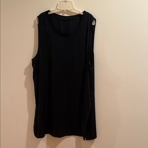 Who What Wear Black Sleeveless Women's Top Size Large
